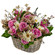 floral arrangement in a basket. Pakistan