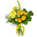 Yellow bouquet of roses and chrysanthemum. Pakistan